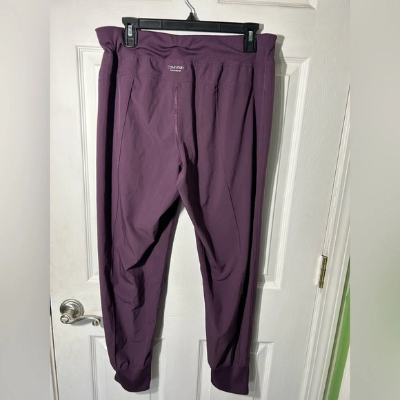 Calvin Klein Women's Step-Hem Joggers Purple/Plum Size Medium - Picture 5 of 10